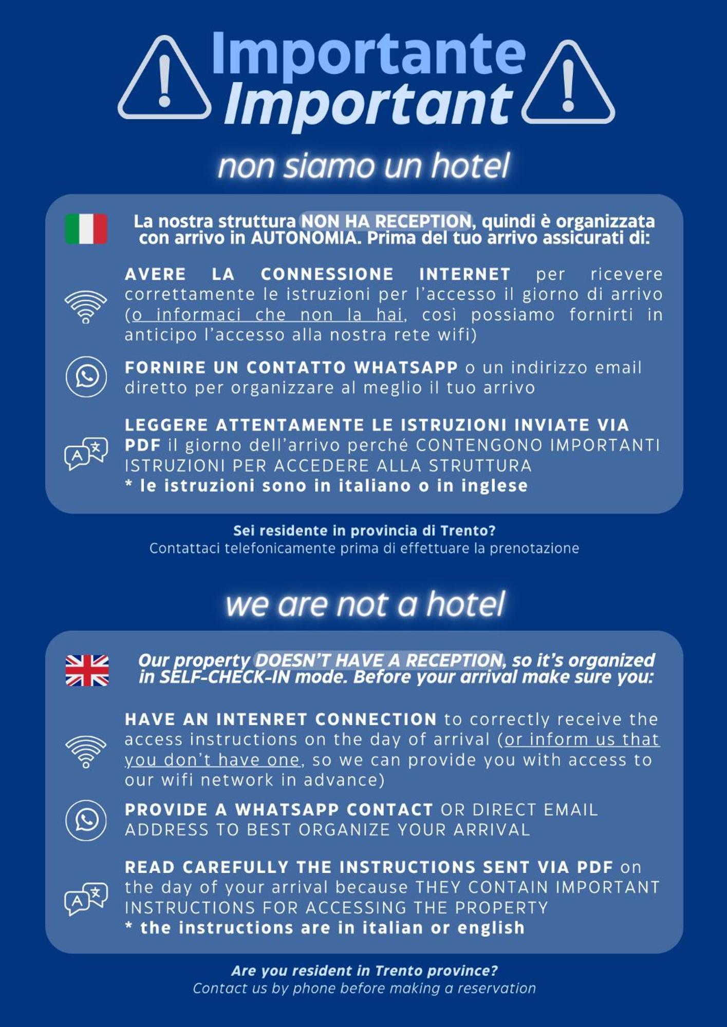 House Of Bruno - No Reception Hotel Trento Exterior photo